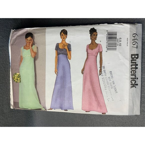 Butterick Misses Dress Sewing Pattern sz 6-10 6467 - uncut - Picture 1 of 5